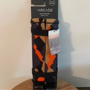 Mens Arcade Belts Jessup Navy Lava Peaks Camo Suspenders NEW NWT